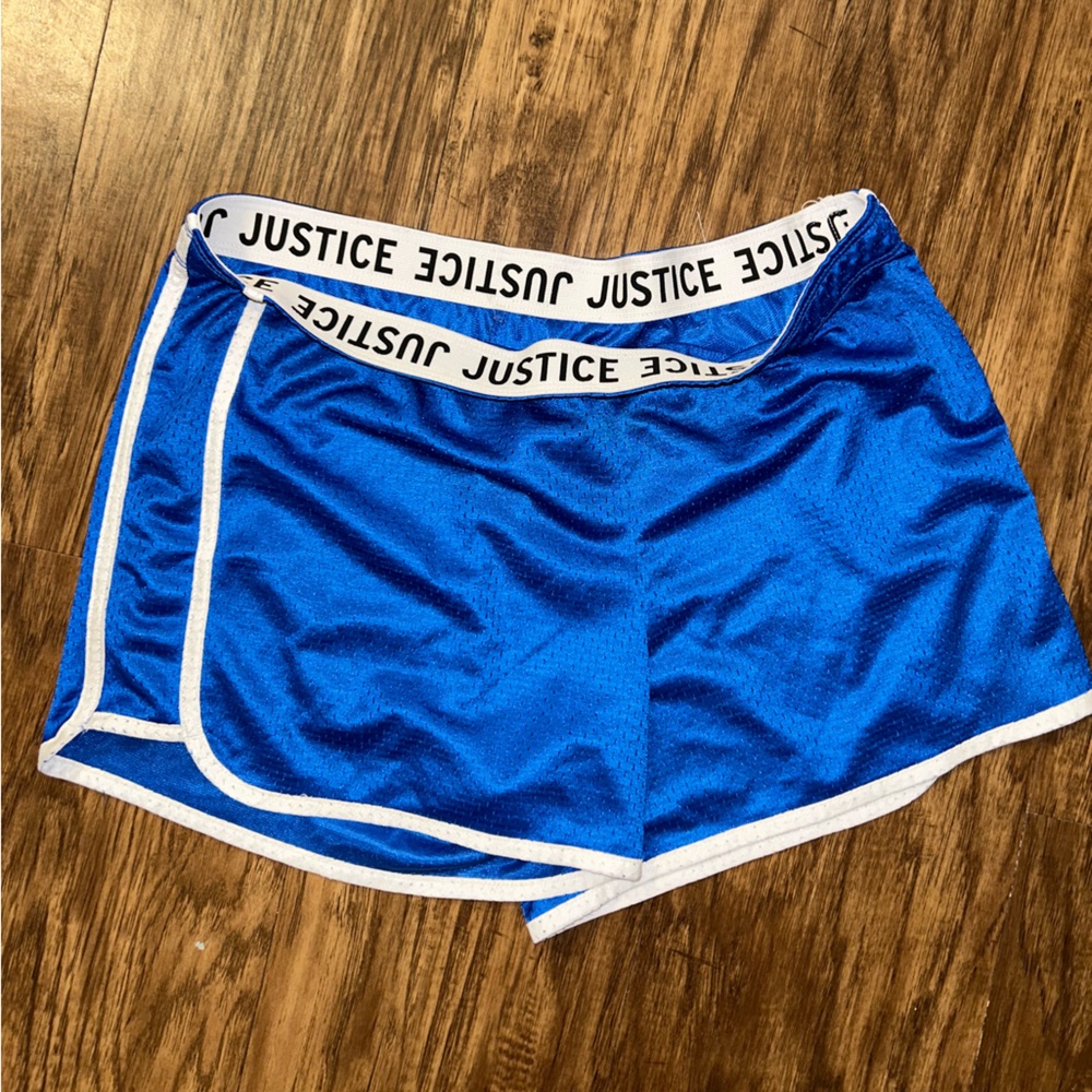 Blue justice shorts